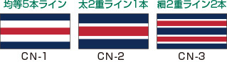 ニットのラインパターン
